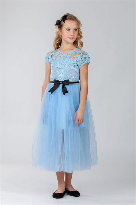 sky blue dresses for girls.